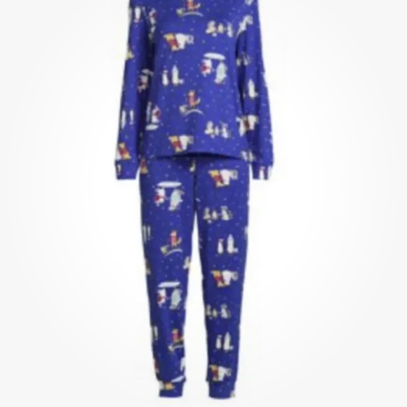 Secret Treasures Women’s LS Pajama Set Blue Animal Print Size Small (4-6) NEW - Picture 10 of 10